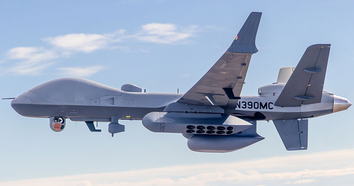 MQ-9Bのソノブイディスペンサーポッド